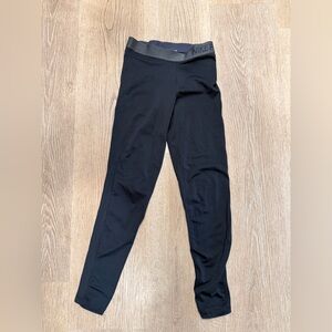 Nike Black Pro Compression Leggings with Subtle Gray Waistband